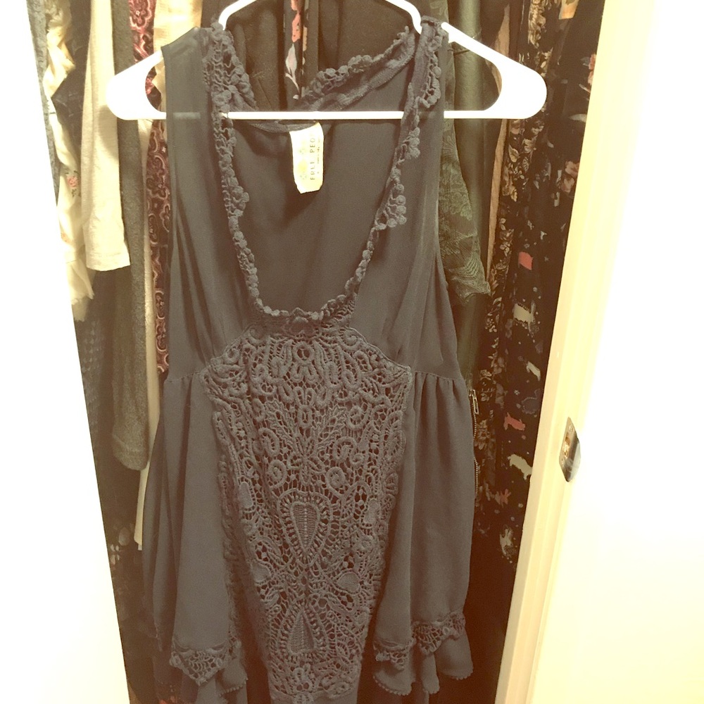 Sheer Lacey free people dress